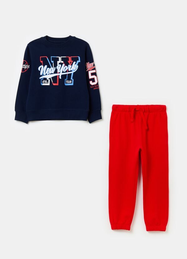 Ovs Jogging set in French Terry con stampa