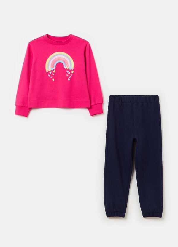 Ovs Jogging set in French Terry con stampa
