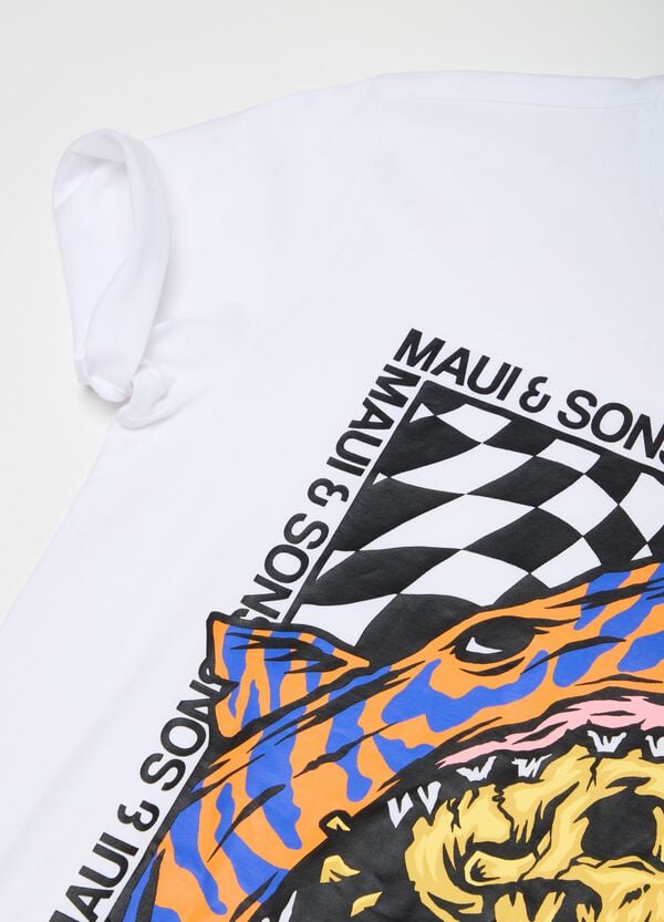 Ovs Jogging Set Stampa Squalo Con Teschio E Logo