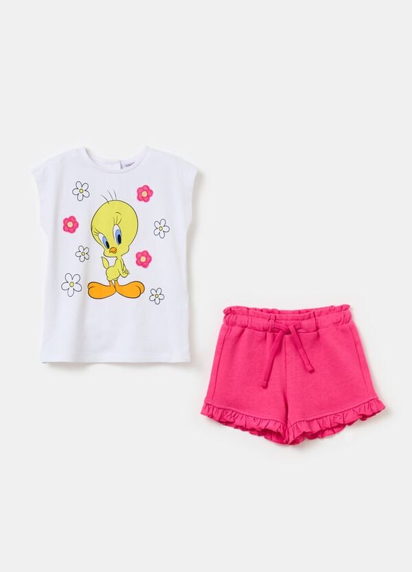 Ovs Jogging set stampa Titti e fiori crochet