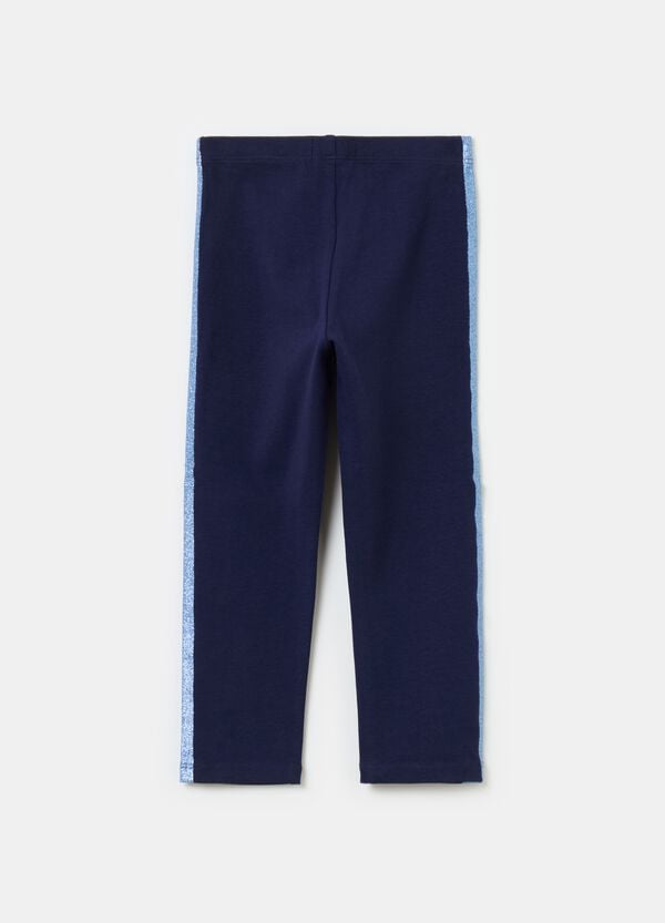 Ovs Leggings A Tre Quarti Con Bande Glitter