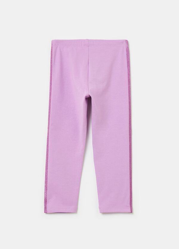 Ovs Leggings A Tre Quarti Con Bande Glitter