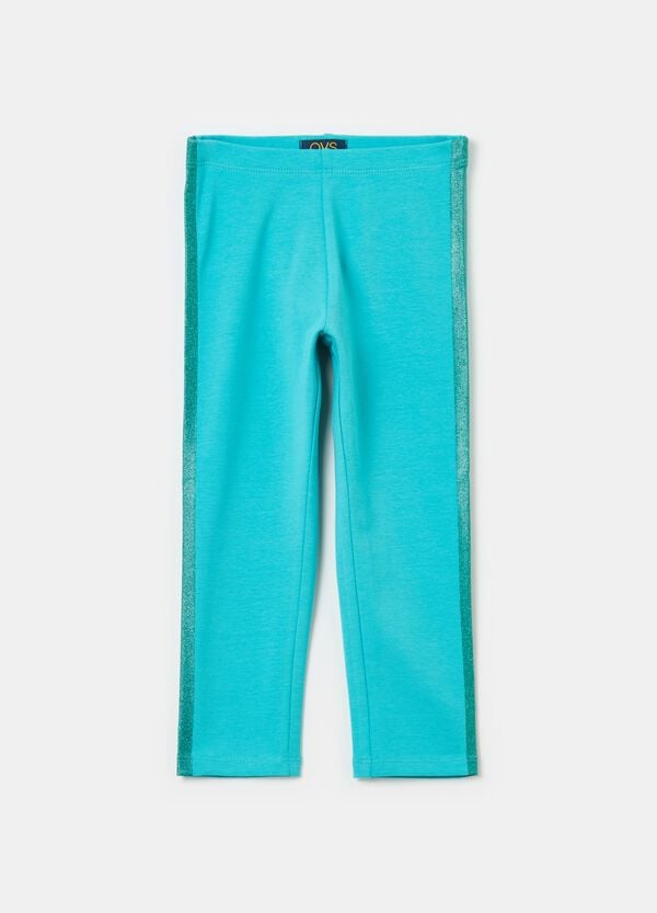 Ovs Leggings a tre quarti con bande glitter
