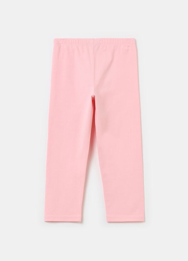 Ovs Leggings A Tre Quarti Con Fiore Glitterato