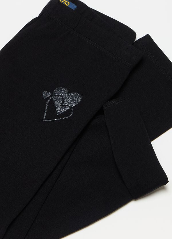 Ovs Leggings A Tre Quarti Con Glitter