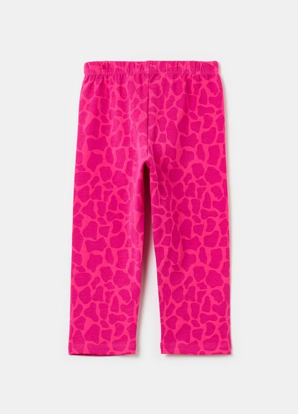 Ovs Leggings A Tre Quarti Con Stampa Maculata