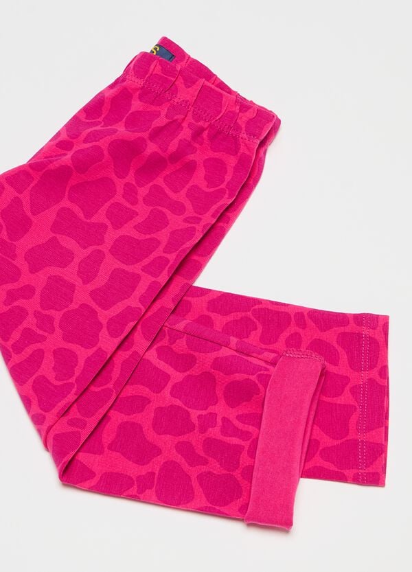 Ovs Leggings A Tre Quarti Con Stampa Maculata