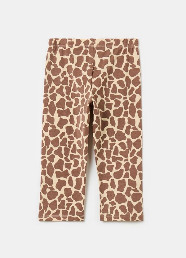Ovs Leggings A Tre Quarti Con Stampa Maculata