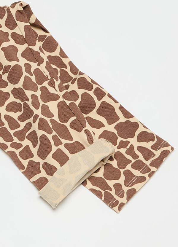 Ovs Leggings A Tre Quarti Con Stampa Maculata