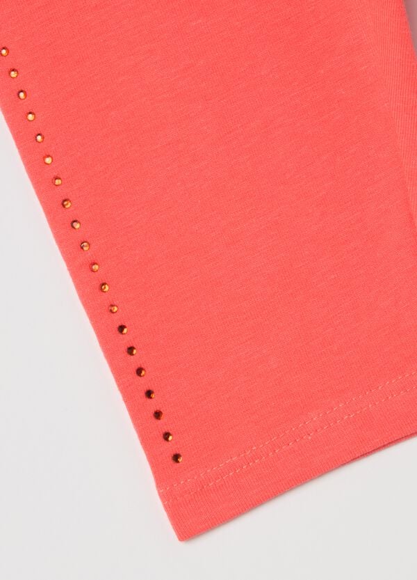 Ovs Leggings A Tre Quarti Con Strass