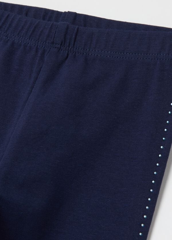Ovs Leggings A Tre Quarti Con Strass
