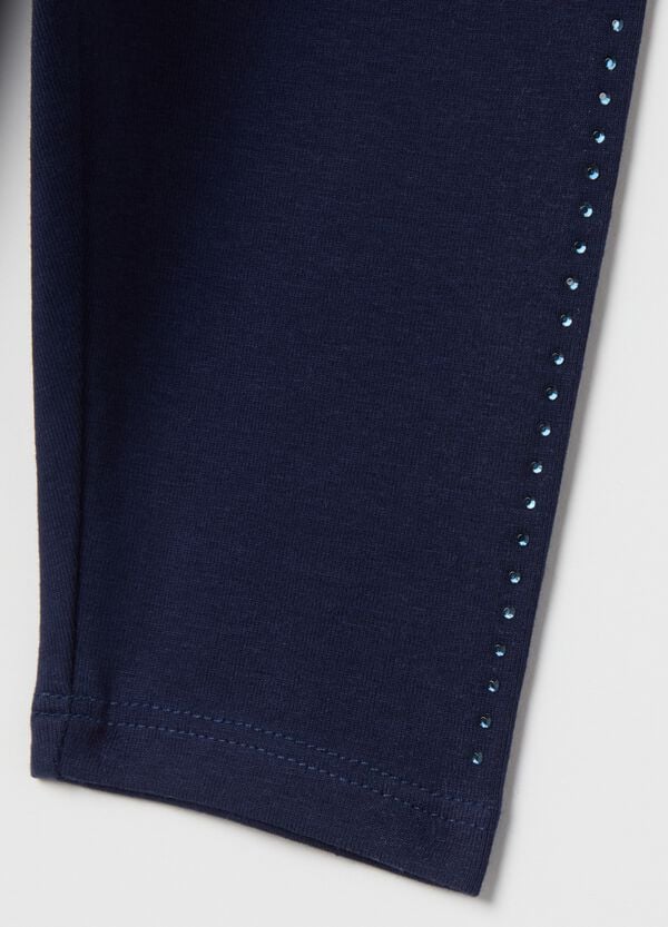 Ovs Leggings A Tre Quarti Con Strass