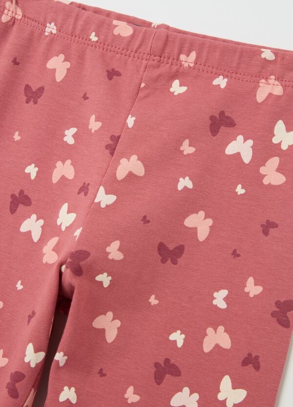 Ovs Leggings A Tre Quarti In Cotone Stretch