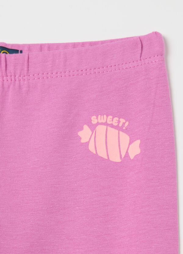 Ovs Leggings A Tre Quarti In Cotone Stretch
