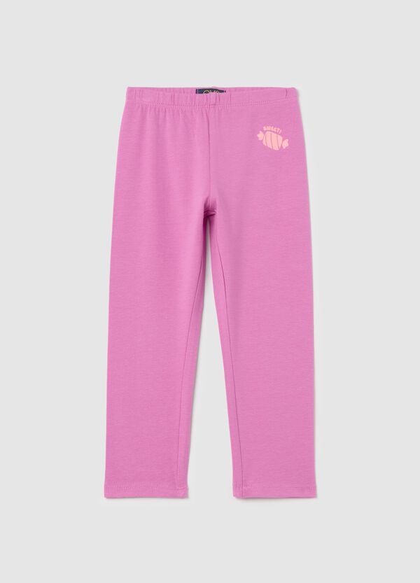 Ovs Leggings a tre quarti in cotone stretch