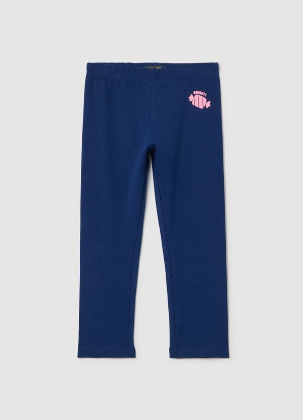 Ovs Leggings a tre quarti in cotone stretch