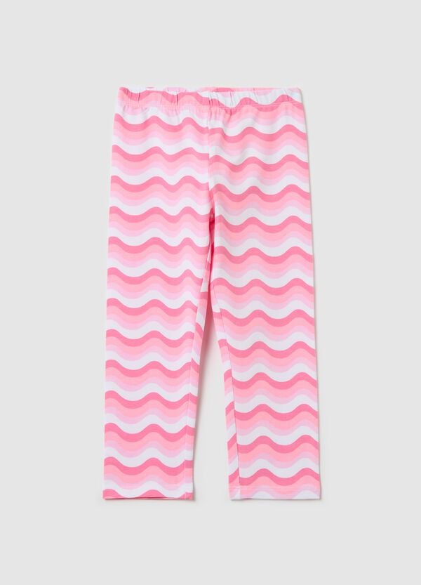 Ovs Leggings a tre quarti in cotone stretch