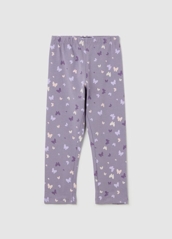 Ovs Leggings a tre quarti in cotone stretch