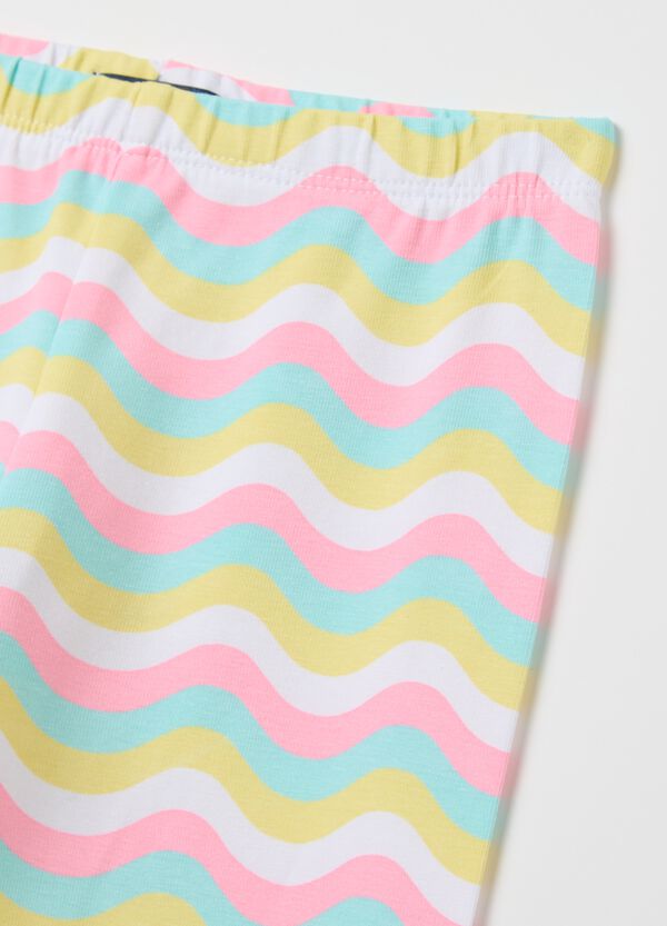Ovs Leggings A Tre Quarti In Cotone Stretch