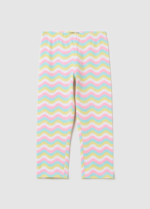 Ovs Leggings a tre quarti in cotone stretch