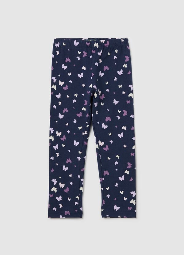Ovs Leggings a tre quarti in cotone stretch