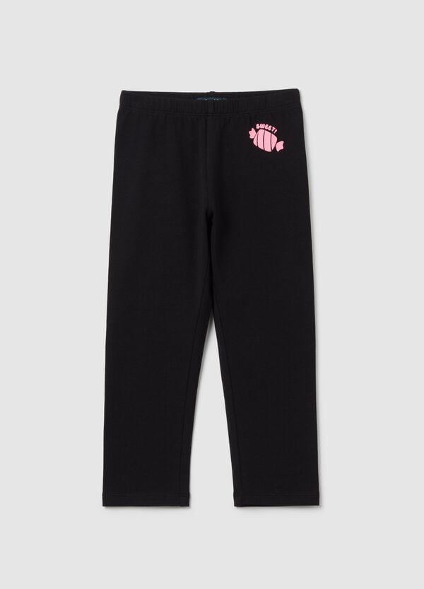 Ovs Leggings a tre quarti in cotone stretch