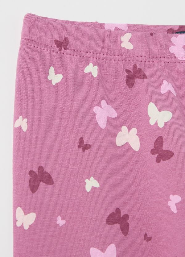 Ovs Leggings A Tre Quarti In Cotone Stretch