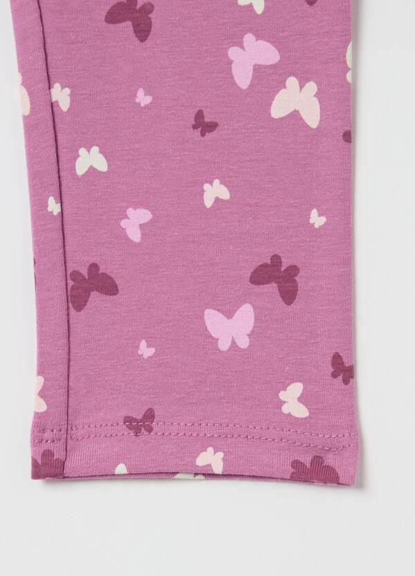 Ovs Leggings A Tre Quarti In Cotone Stretch