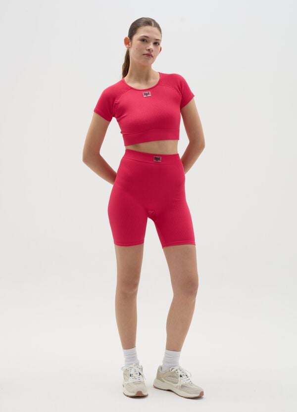 Ovs Leggings ciclista a costine