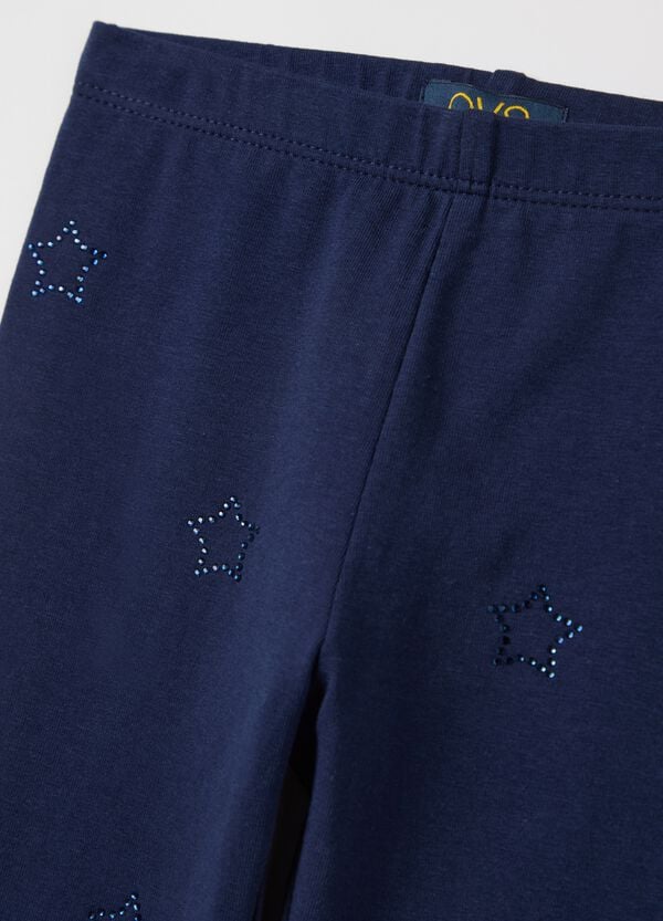 Ovs Leggings Con Applicazione Stelle Di Strass