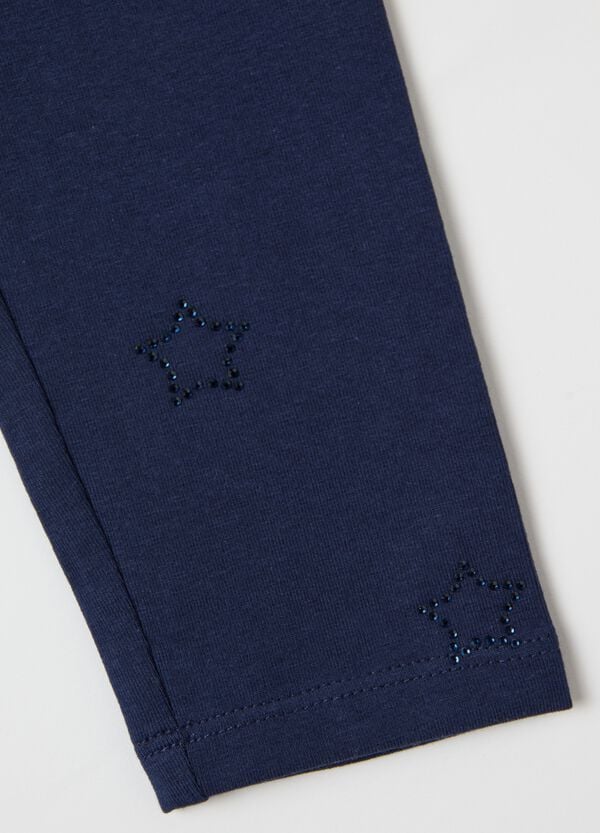 Ovs Leggings Con Applicazione Stelle Di Strass