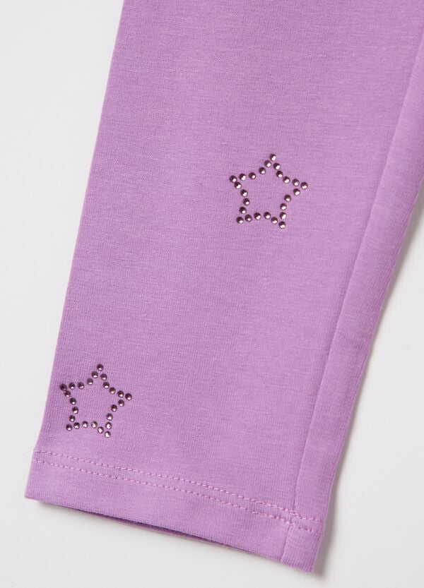 Ovs Leggings Con Applicazione Stelle Di Strass
