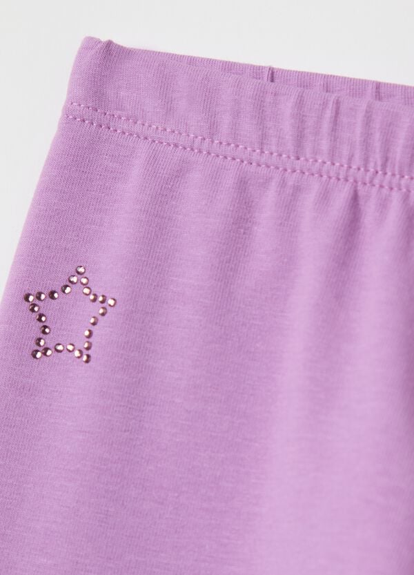 Ovs Leggings Con Applicazione Stelle Di Strass