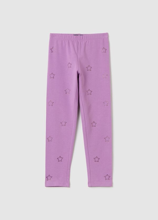 Ovs Leggings con applicazione stelle di strass