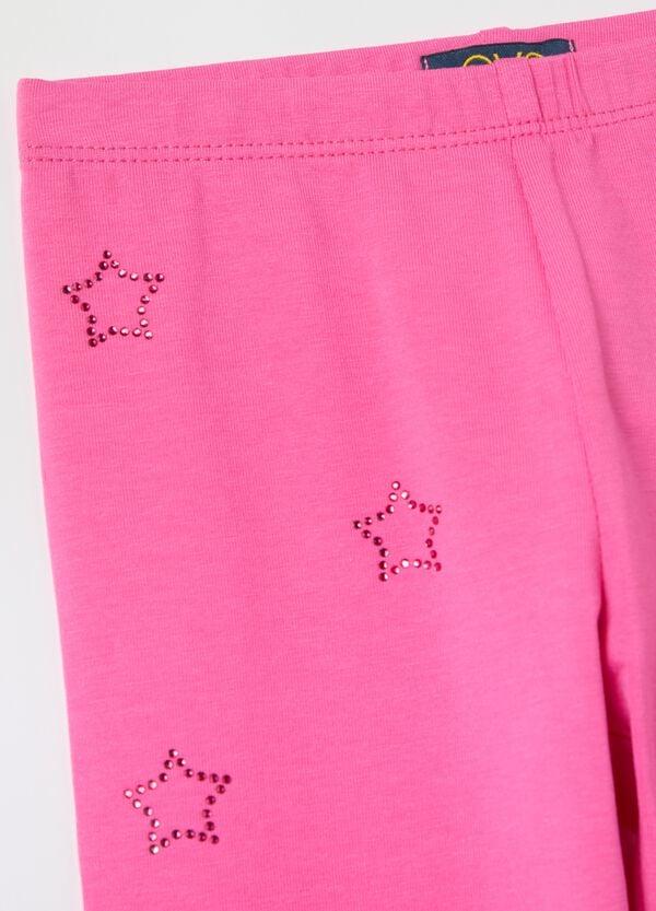 Ovs Leggings Con Applicazione Stelle Di Strass