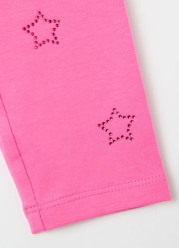Ovs Leggings Con Applicazione Stelle Di Strass