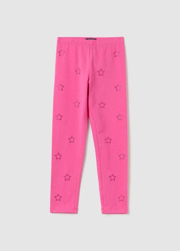 Ovs Leggings con applicazione stelle di strass