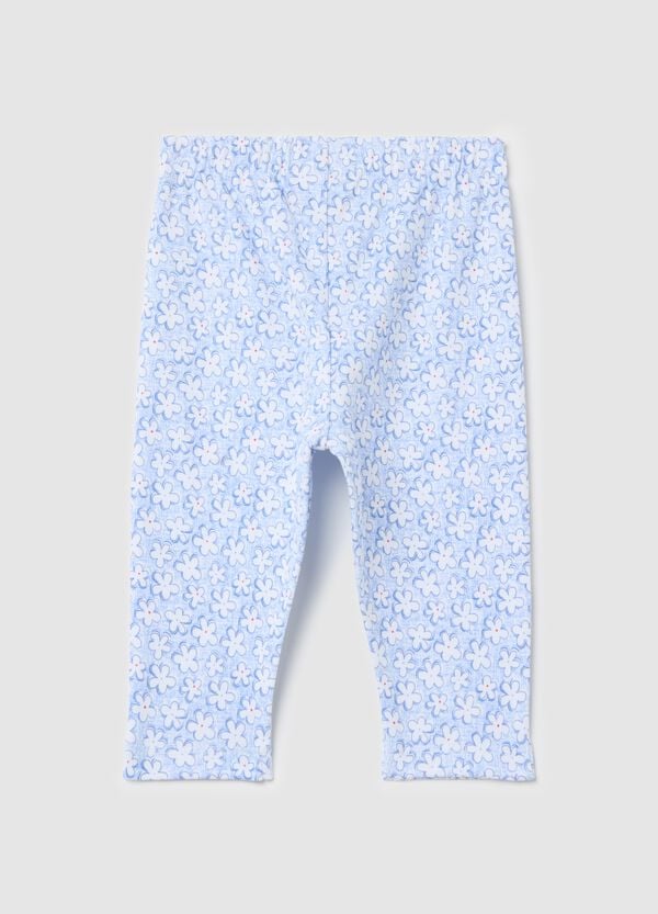 Ovs Leggings Con Fiocchetto E Stampa Fiorellini