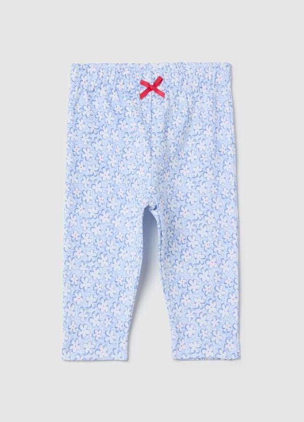 Ovs Leggings con fiocchetto e stampa fiorellini