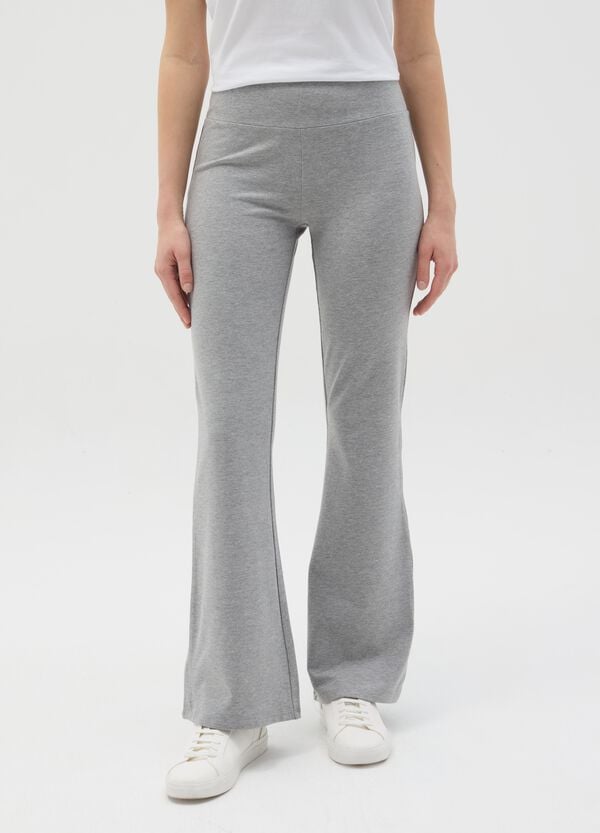 Ovs Leggings Essential Flare Fit In Cotone Stretch