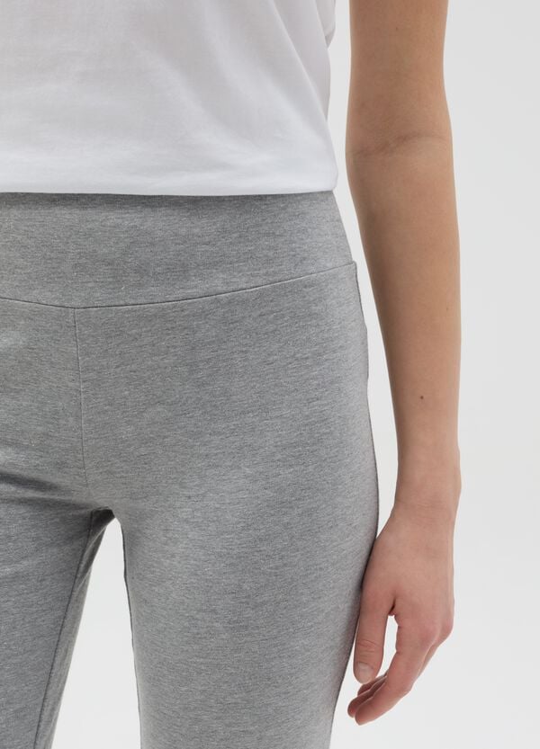 Ovs Leggings Essential Flare Fit In Cotone Stretch