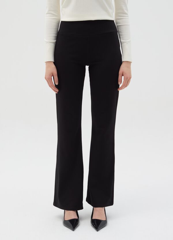 Ovs Leggings Essential Flare Fit In Cotone Stretch