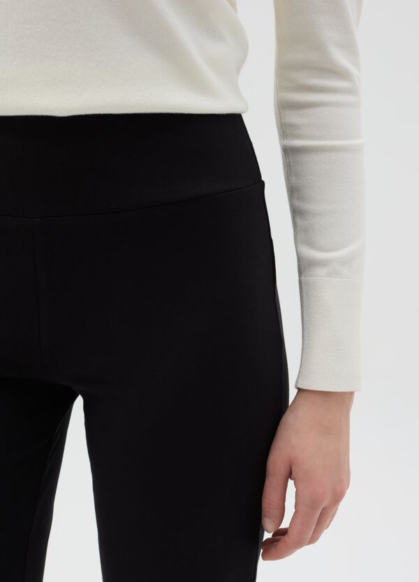 Ovs Leggings Essential Flare Fit In Cotone Stretch