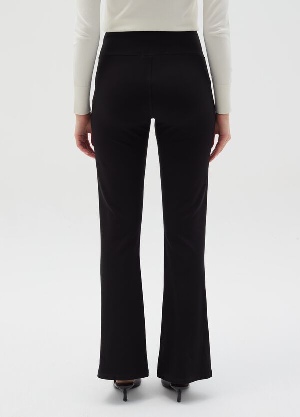 Ovs Leggings Essential Flare Fit In Cotone Stretch