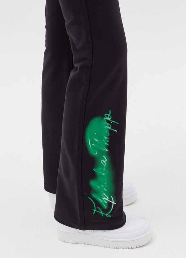 Ovs Leggings Flare Fit Con Stampa Wicked