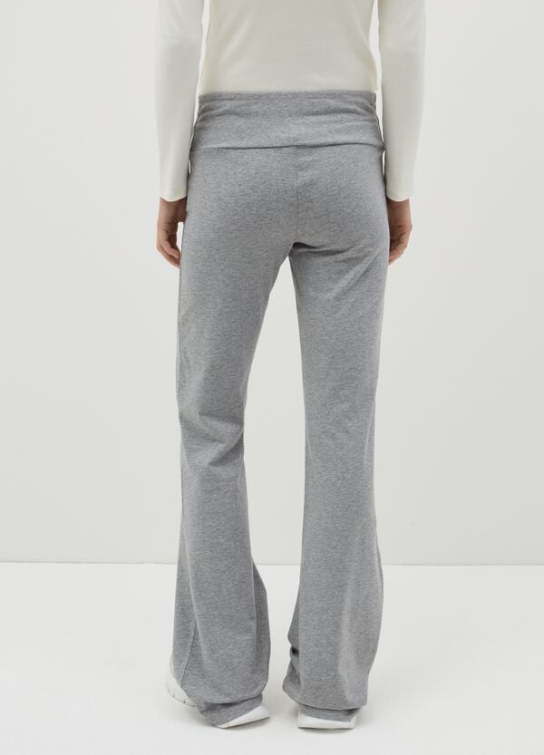 Ovs Leggings Flare Fit In Cotone Stretch