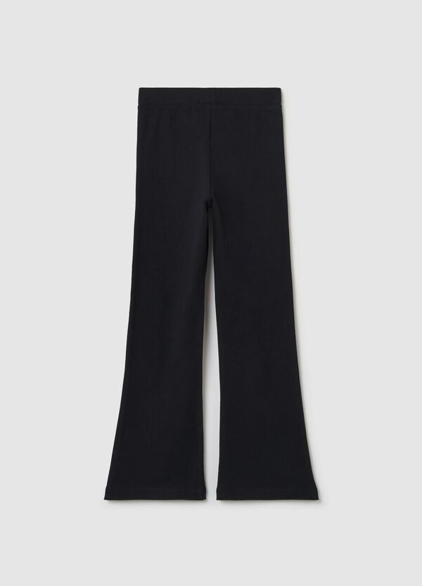 Ovs Leggings Flare Fit In Cotone Stretch