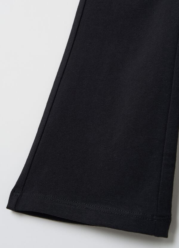 Ovs Leggings Flare Fit In Cotone Stretch
