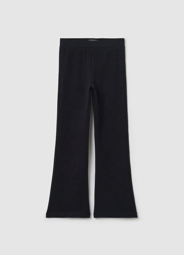 Ovs Leggings flare fit in cotone stretch