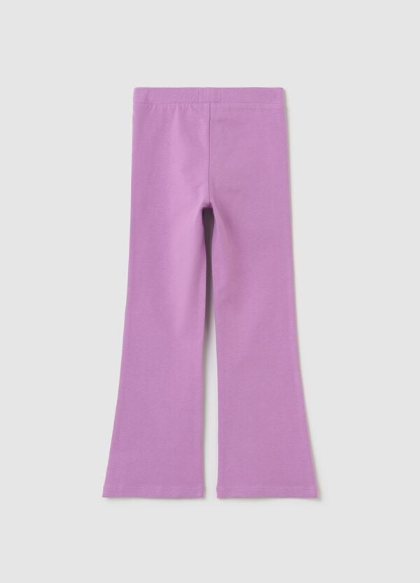 Ovs Leggings Flare Fit In Cotone Stretch